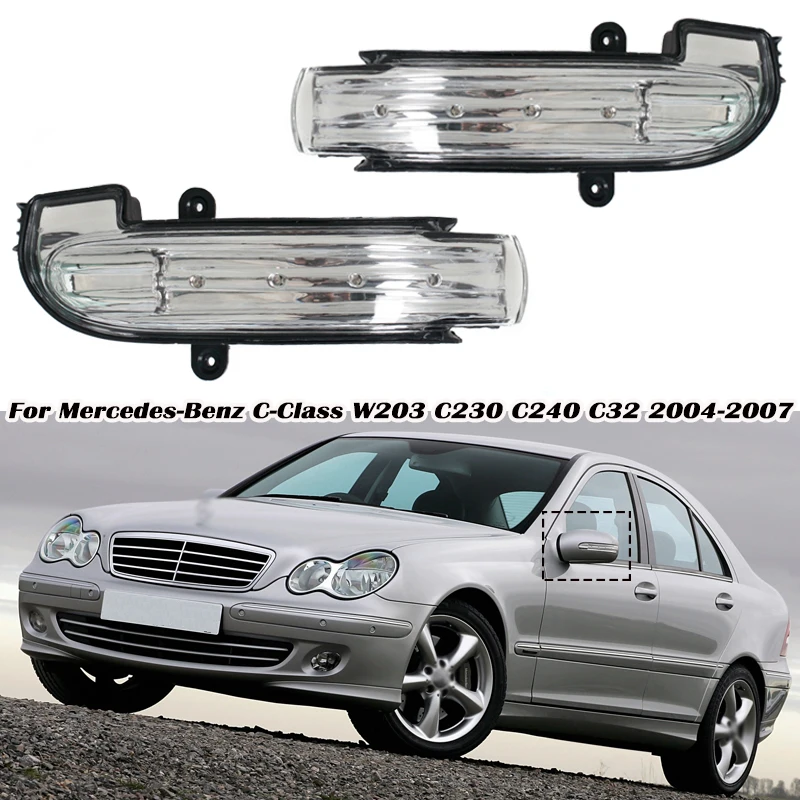 Для Mercedes-Benz C-Class W203 C230 C240 C32 2004 2005 2006 2007 4 дверные автомобильные зеркальные указатели поворота