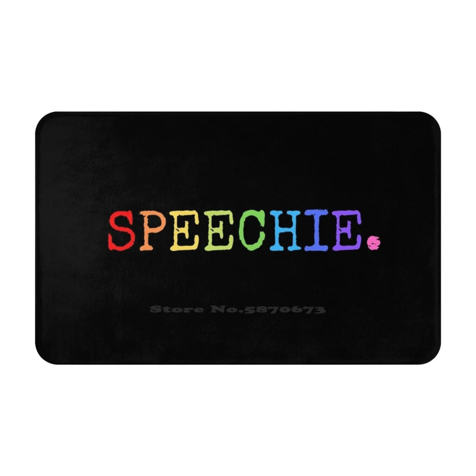 Радужный подарок для речевых терапевтов, домашние Товары 3D, коврик, ковер, подкладка для ног, протектор речи, патология речи