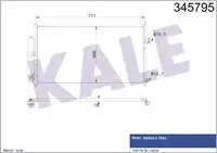 

345795 кондиционер радиатор XTRAIL бензиновый дизельный двигатель