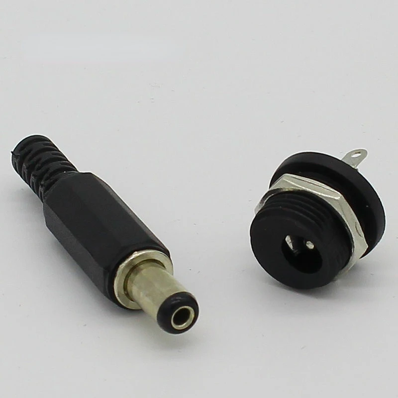 

2.1x5.5mm DC Power Female Plug Jack + Male Plug Jack Connector Socket