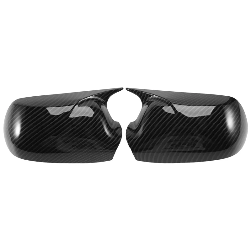 

Car Rearview Mirror Covers for Mazda 3 06-12 Mazda 6 03-12 Mirror Modified Horns Carbon Fiber Shell Reverse Caps Trim