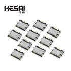 5 контактов флейта микро-USB Тип B женское размещение SMD фонарь