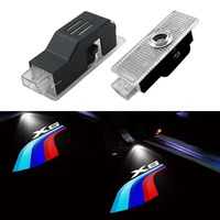 2 pcsset car door welcome light for bmw x6 logo e71 f16 g06 hd led laser projector lamp auto warning light external accessories