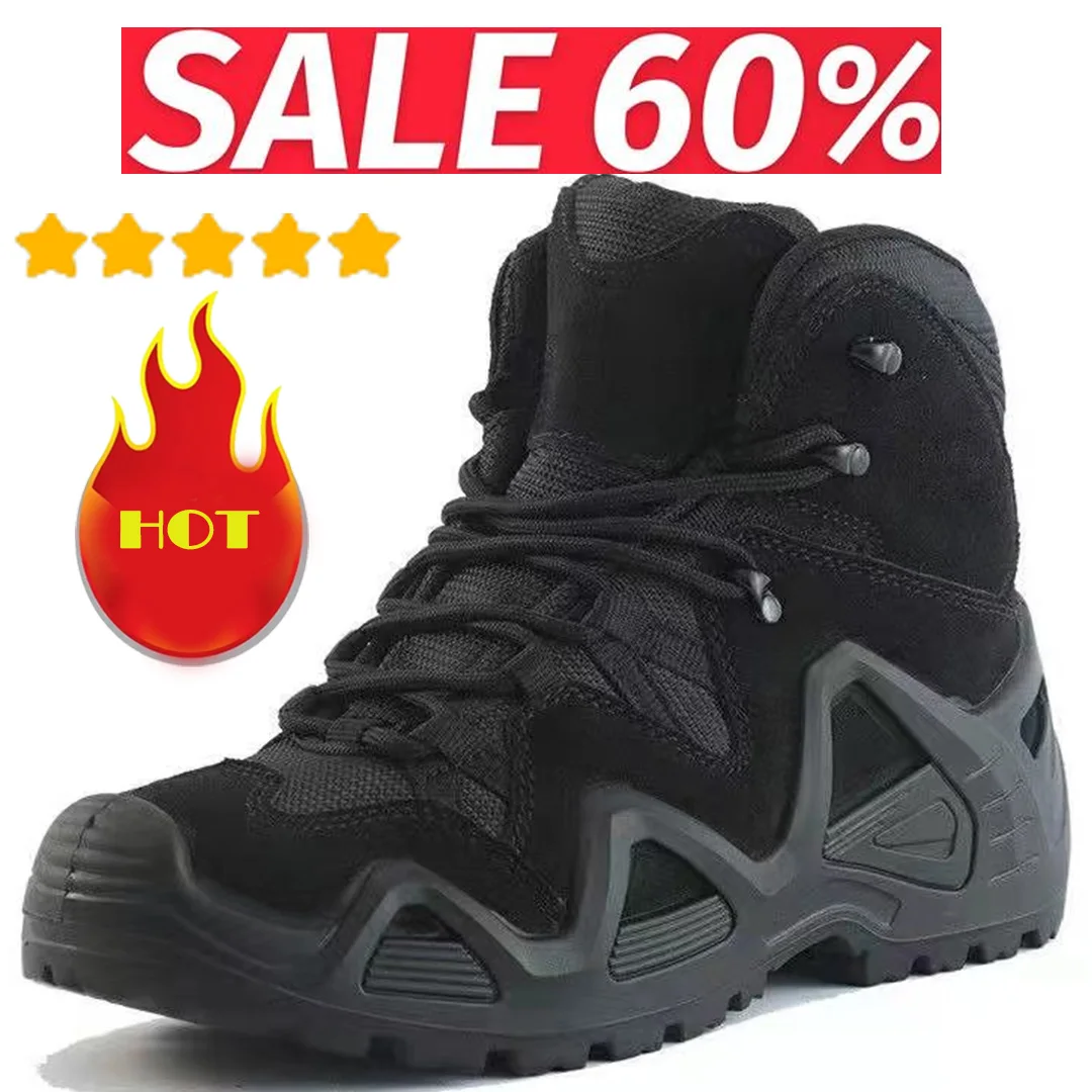 Botas militares tácticas de combate para Hombre, botines impermeables para exteriores, senderismo, escalada, novedad