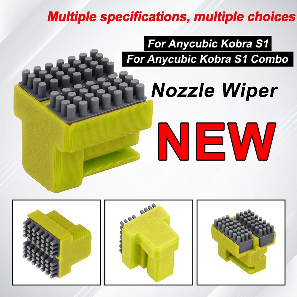 Фото Силиконовая щетка для сопла Anycubic Kobra S1 Combo Hotend, улучшенный инструмент для очистки сопла, аксессуар для очистки Kobra S1C. №3