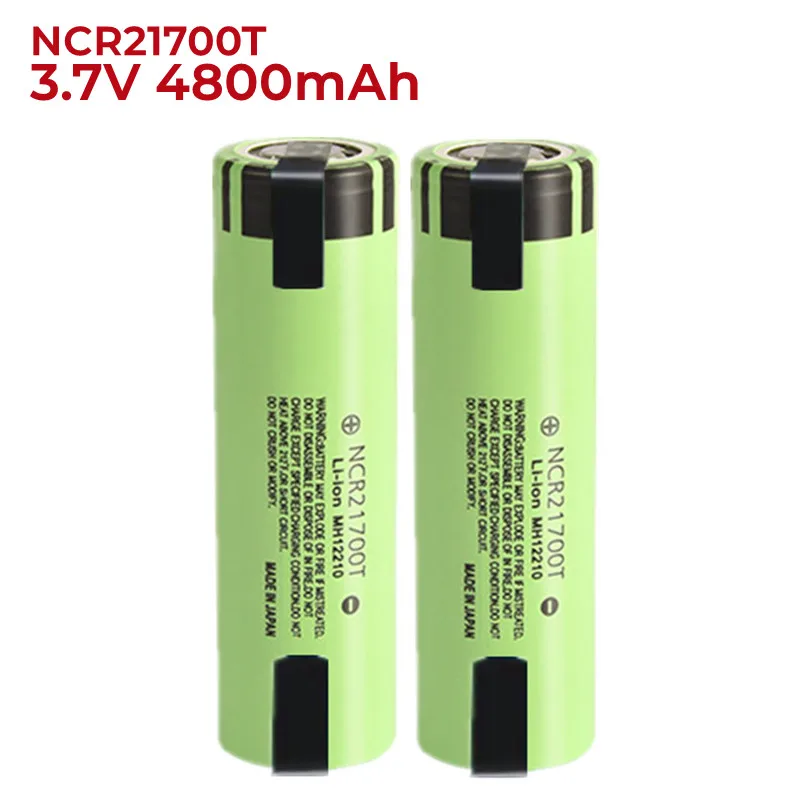 

3.7V NCR21700T 4800mAh li-lon battery 21700 15A 5C Rate Discharge ternary Electric car lithium batteries DIY Nickel sheets