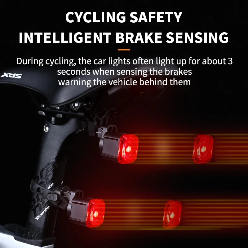 Умный Задний Фонарь Для Велосипеда Eslnf Перезаряжаемые Водонепроницаемые