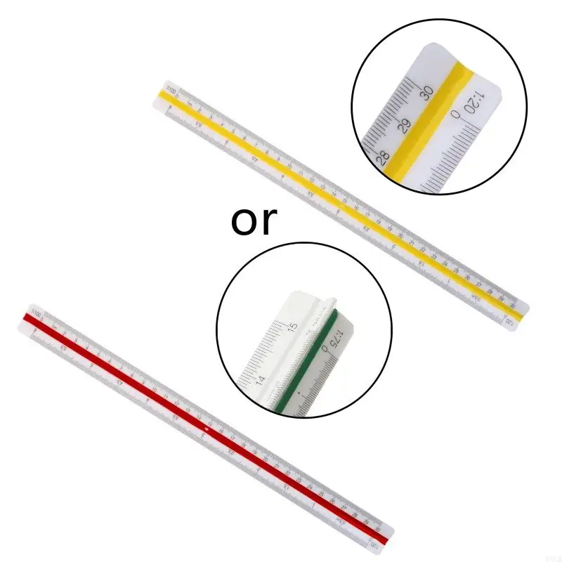 Y5lb 12 &quotАлюминиевый архитектор Шкал -масштаб Треугольный масштаб масштаба для for