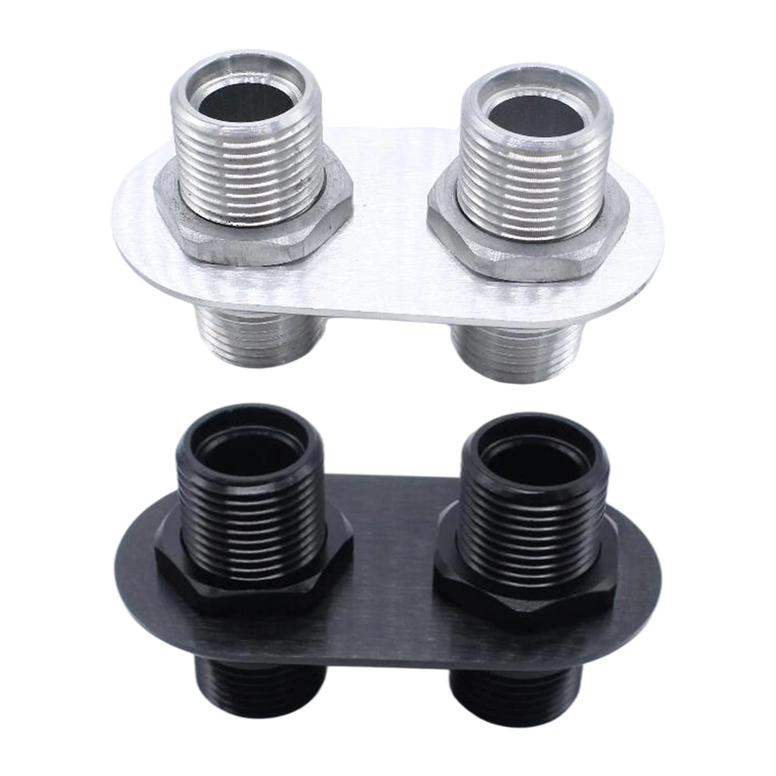 

Air Conditioner Bulkhead Aluminum Alloy 2-Port A/C Bulkhead for Hot Rod