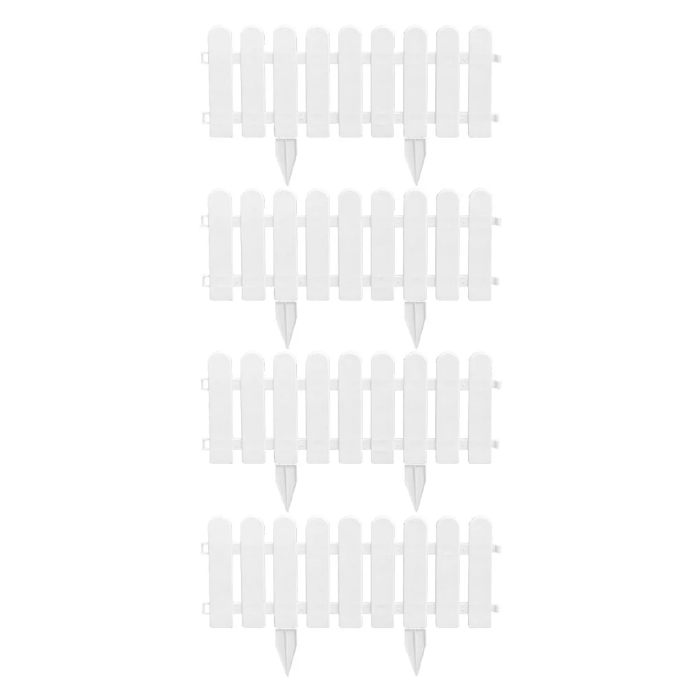 

Plastic Fence Kindergarten Durable Courtyard Practical White Pots Outdoor