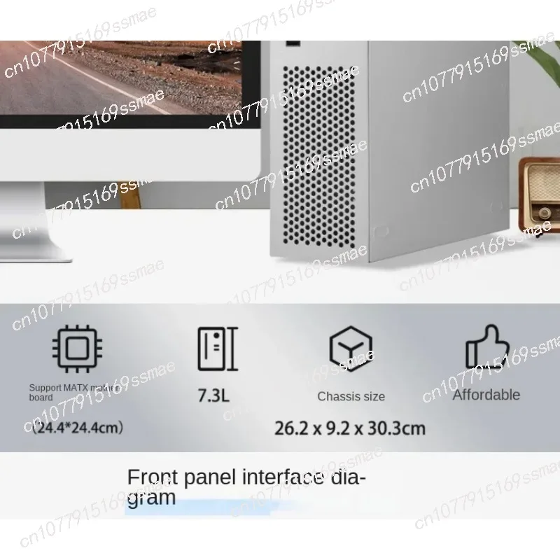 Корпус для настольного компьютера SKTC A10 HTPC оснащен источником питания 1u MATX