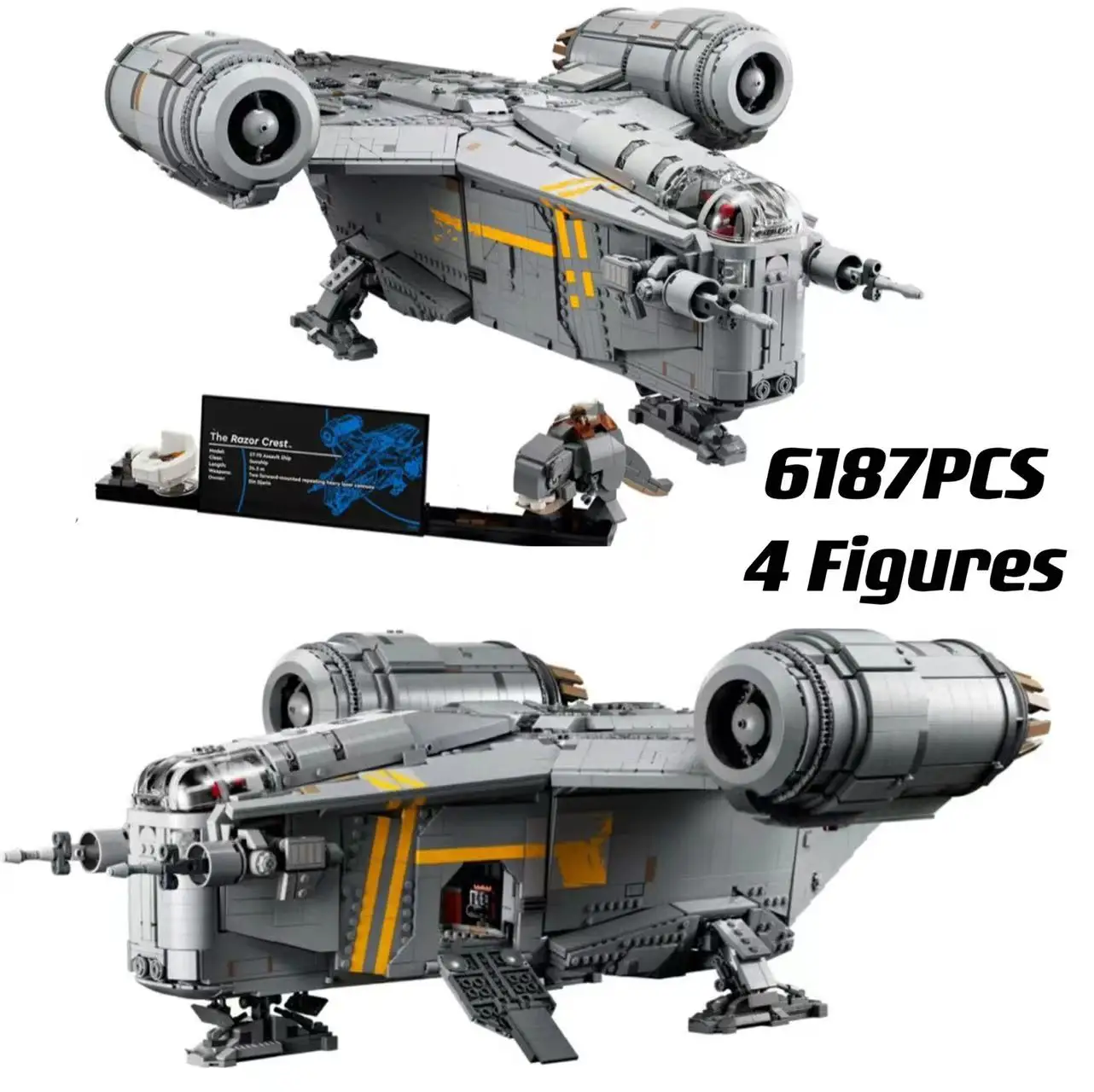 

2022 Новинка 6187 шт. бритва крест 75331 строительные блоки кирпичи игрушки для взрослых мальчиков рождественские подарки
