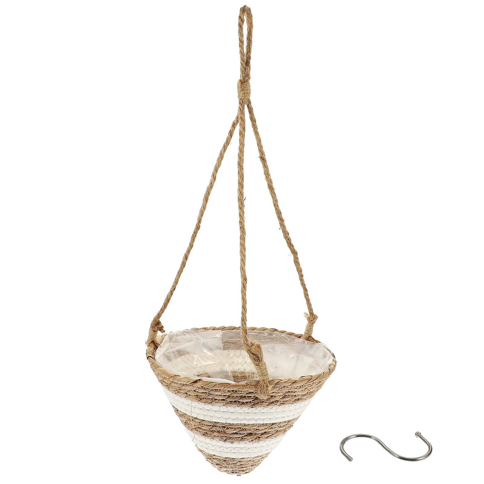 

Woven Hanging Planter Outdoor Indoor Hanging Pot Basket Hanging Flower Pot for Balcony