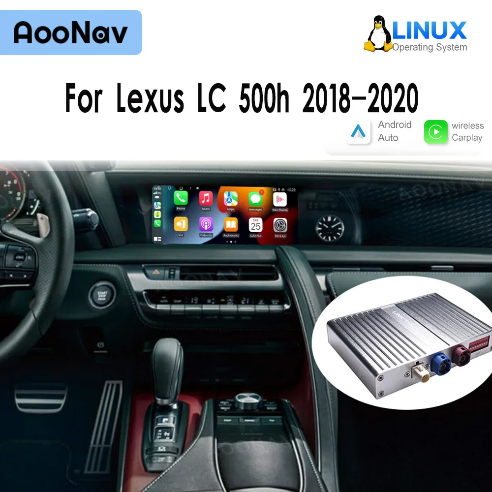 Система Linux Mirror link Box для Lexus LC 500h 2018-2020 беспроводной Apple CarPlay стерео Oem экран