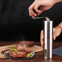 1pc stainless steel manual coffee grinder washable ceramic core home kitchen mini hand mill household useful tool