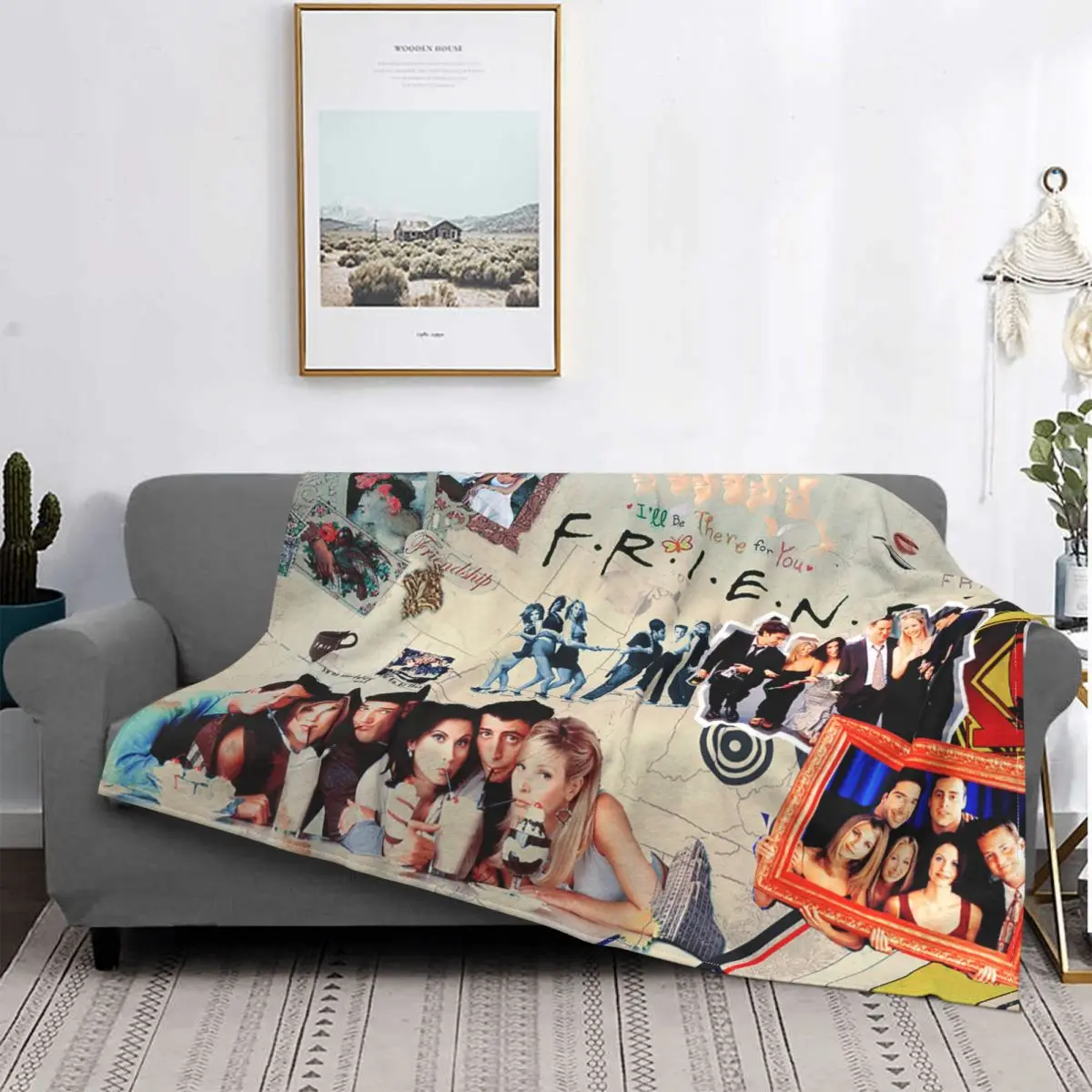 

Friends TV Show Blankets Central Perk American Wool Funny Soft Throw Blanket for Home Winter
