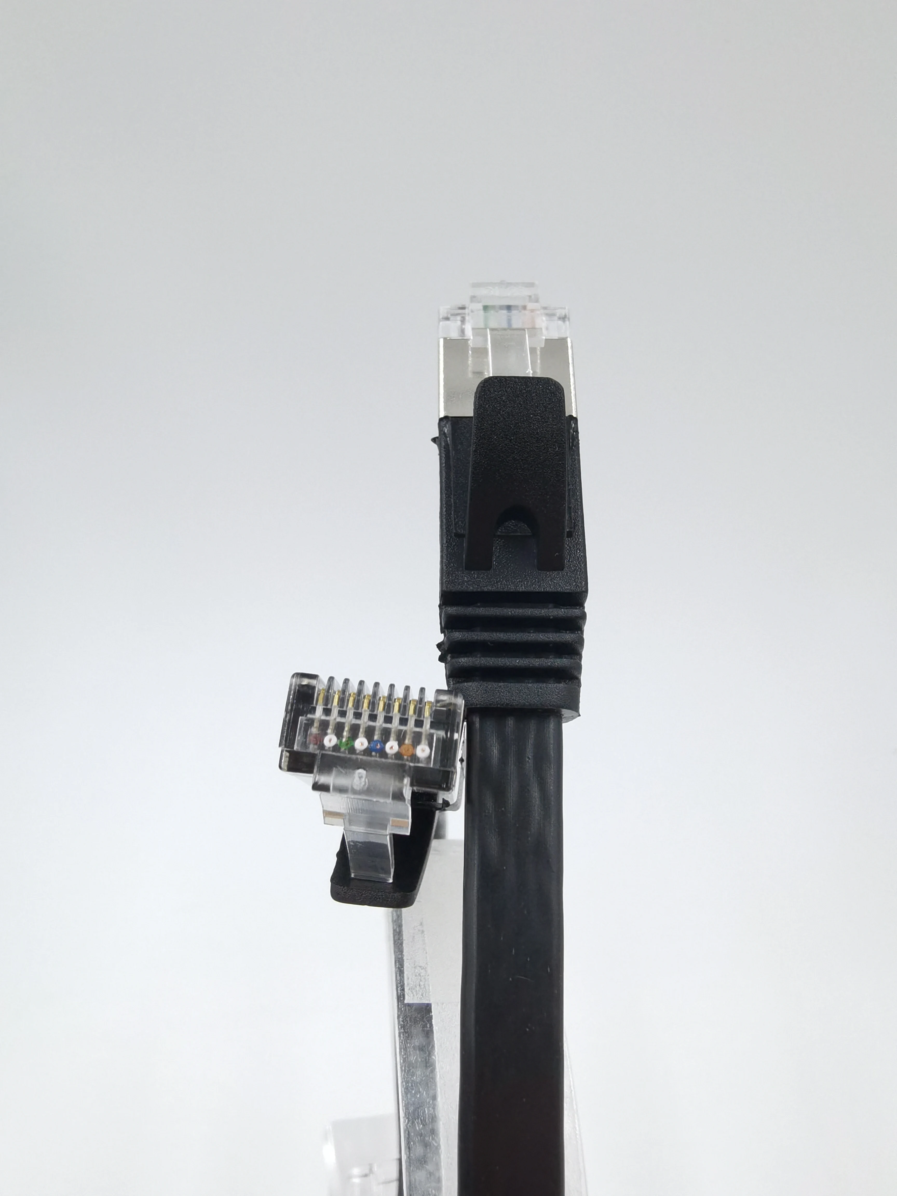 

Сверхплоский тонкий патч-кабель CAT7, RJ45, 500 МГц, 10G, SSTP, экранированная категория 7, свинцовый для кабельной сети предприятия и дома