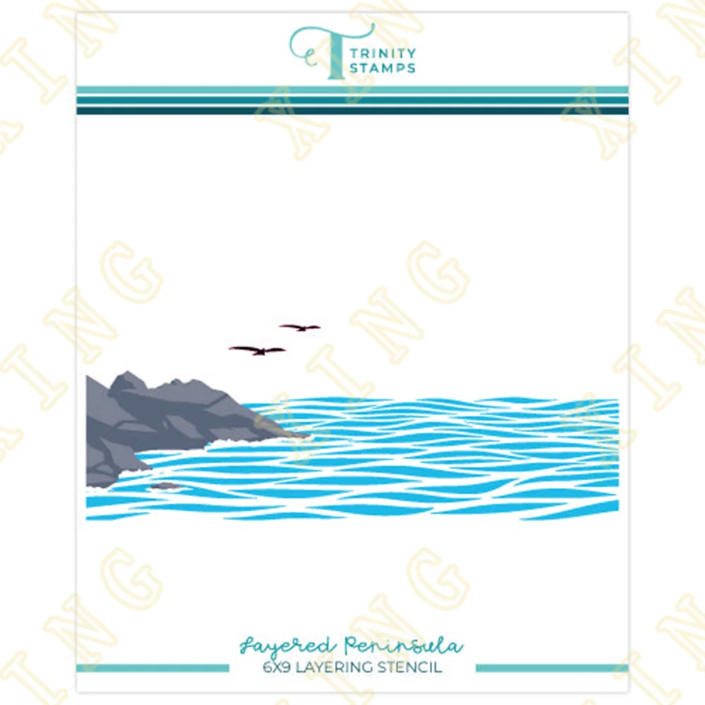 

New For 2022 Layered Peninsula Layering Stencils Painting Diy Scrapbook Embossing Paper Card Album Craft Decorative Template