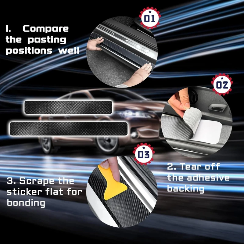 Защитная накладка на порог автомобиля наклейка для Golf 4 5 6 7 Tiguan Passat b5 B6 B7 CC MK5 MK6 Polo