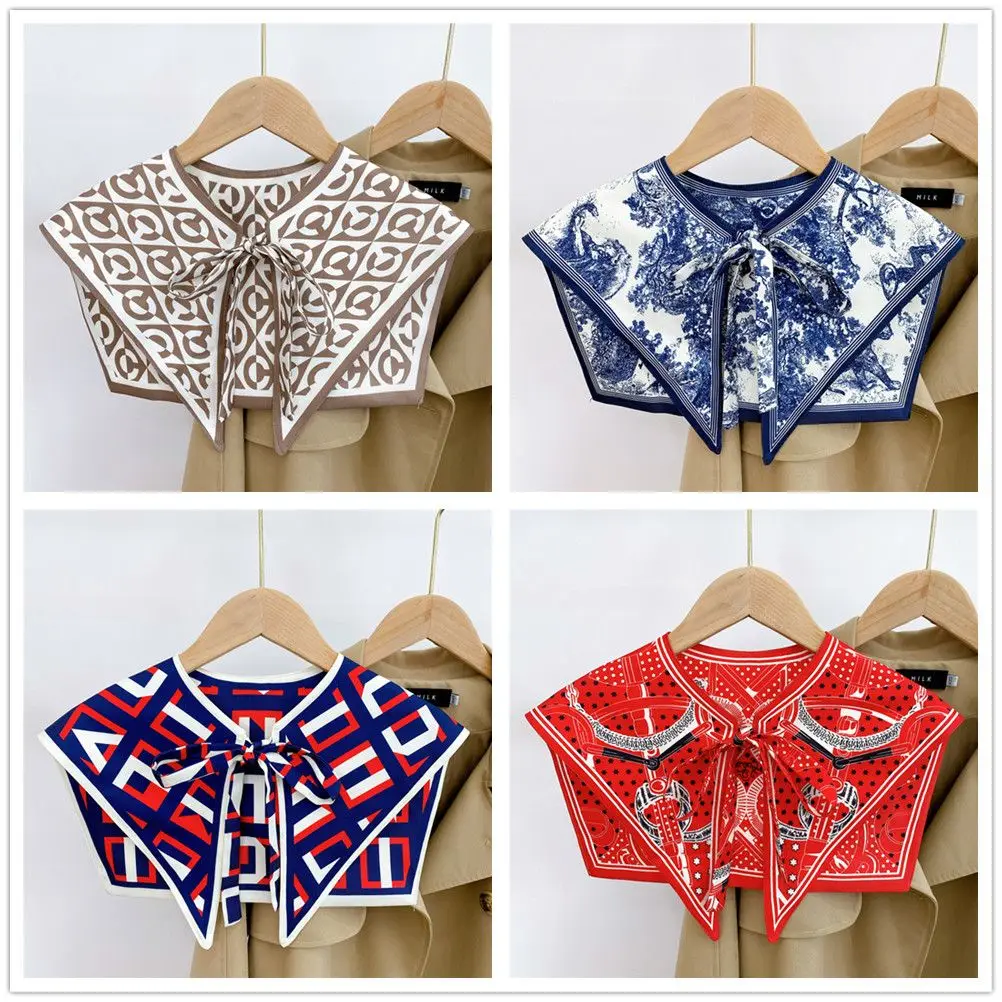 

Neck Protection Summer Sun Protection Room Scarf Shoulder Scarf Silk Fake Collar Cloak Shawl Style