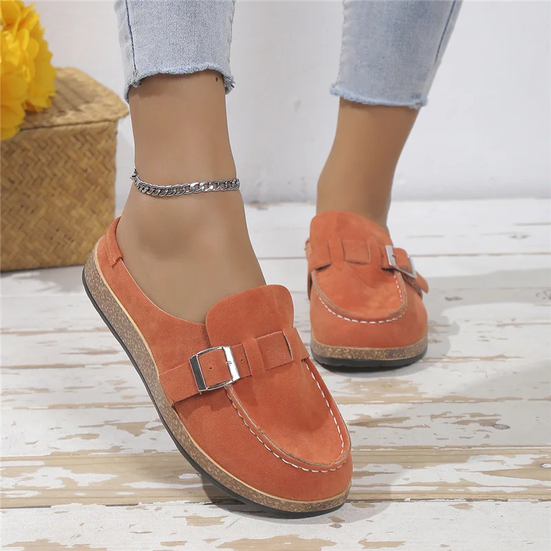 

Flats Women's Vulcanized Shoes 2023 Summer Trend Fashion Simplicity Canvas Shoes Green Large Size 44 Roman Style Leisure Loafers