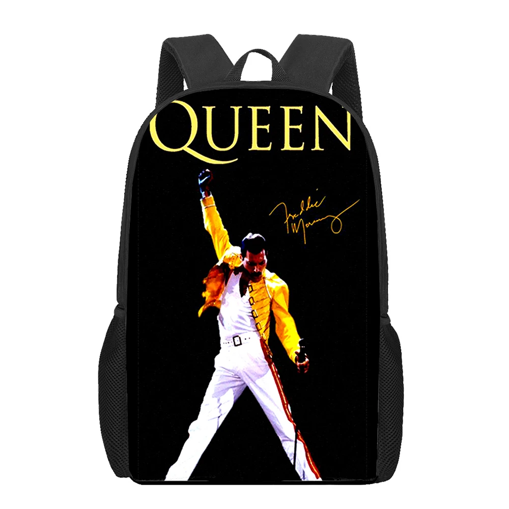 

Queen band Freddie Mercury 3D Print School Bags for Teenager Boys Girls Unique Children Kids Backpack Book Bag Student Bookbag