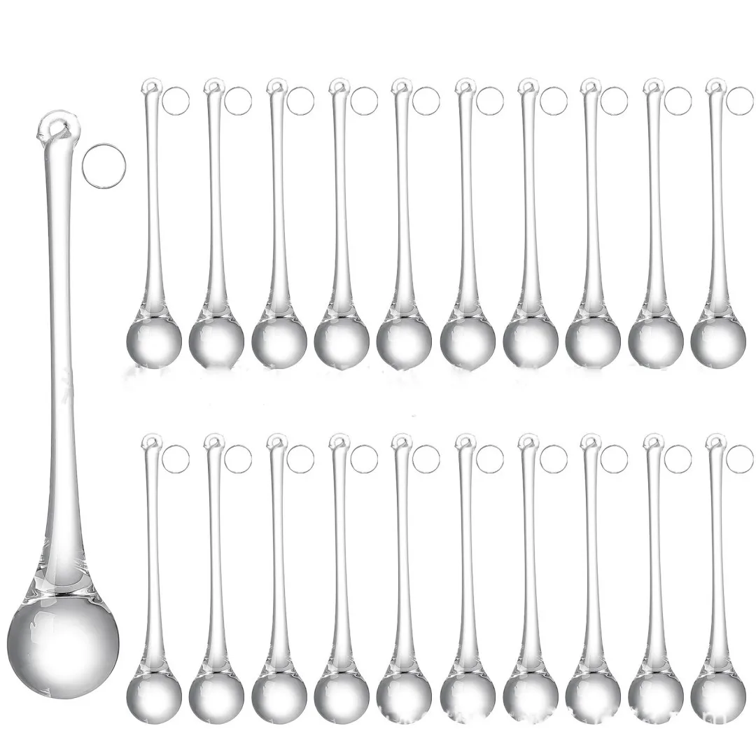 

10 шт., прозрачные хрустальные капли дождя, подвесные подвески, люстра, лампа, стеклянные бусины, аксессуары для штор, подвесные детали для декора, сделай сам