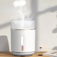 wood glass air therapy flame 3d electric mini ceramic ultrasonic atomizer essential oil humidifier aroma diffuser