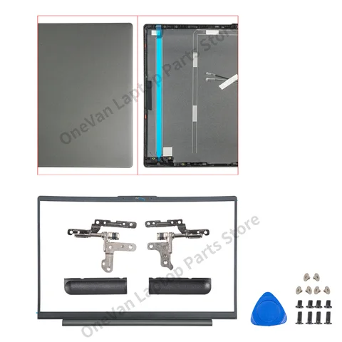 Чехол для Lenovo Ideapad 5 серый/серебристый/синий