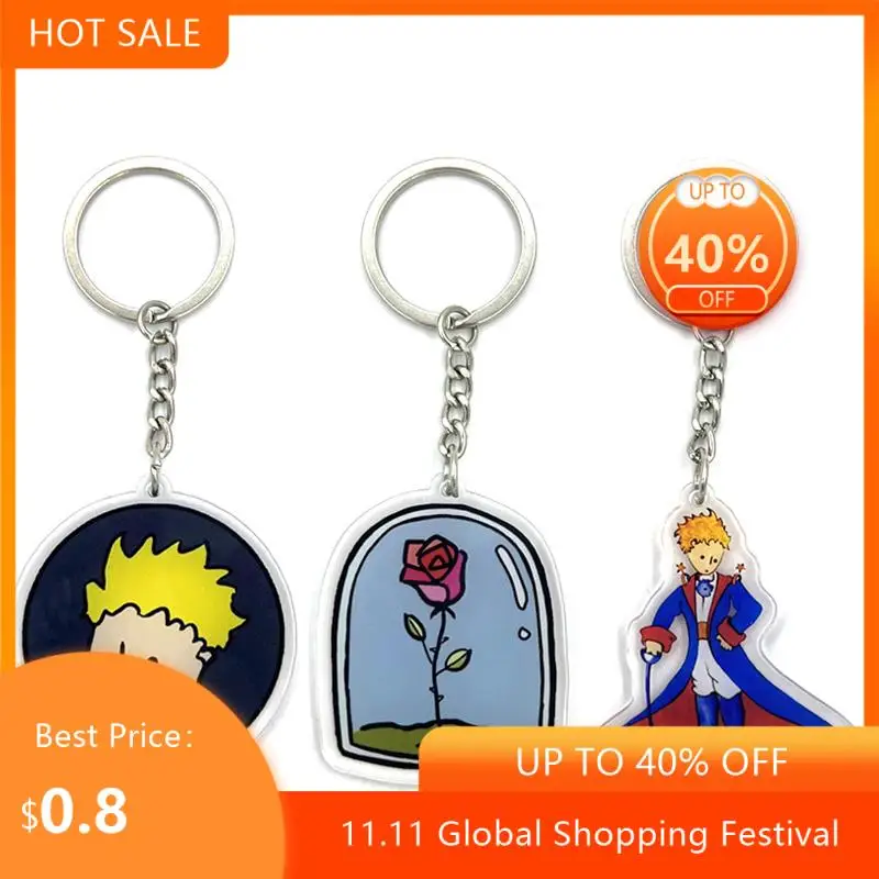 

Маленький принц, ручная работа, милый цвет, Ранняя гарнитура, кольцо для ключей, мультяшный брелок для автомобиля, подарок для девушки