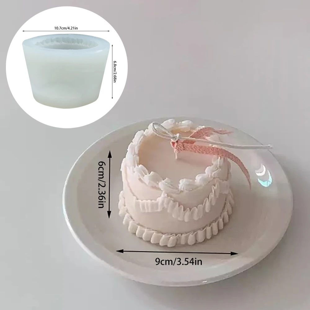 

Cake Silicone Mold DIY Mousse Pastry Dessert Cream Cake Mold Handmade Embryo Aromatherapy Candle Soap Mold Food-grade silicone