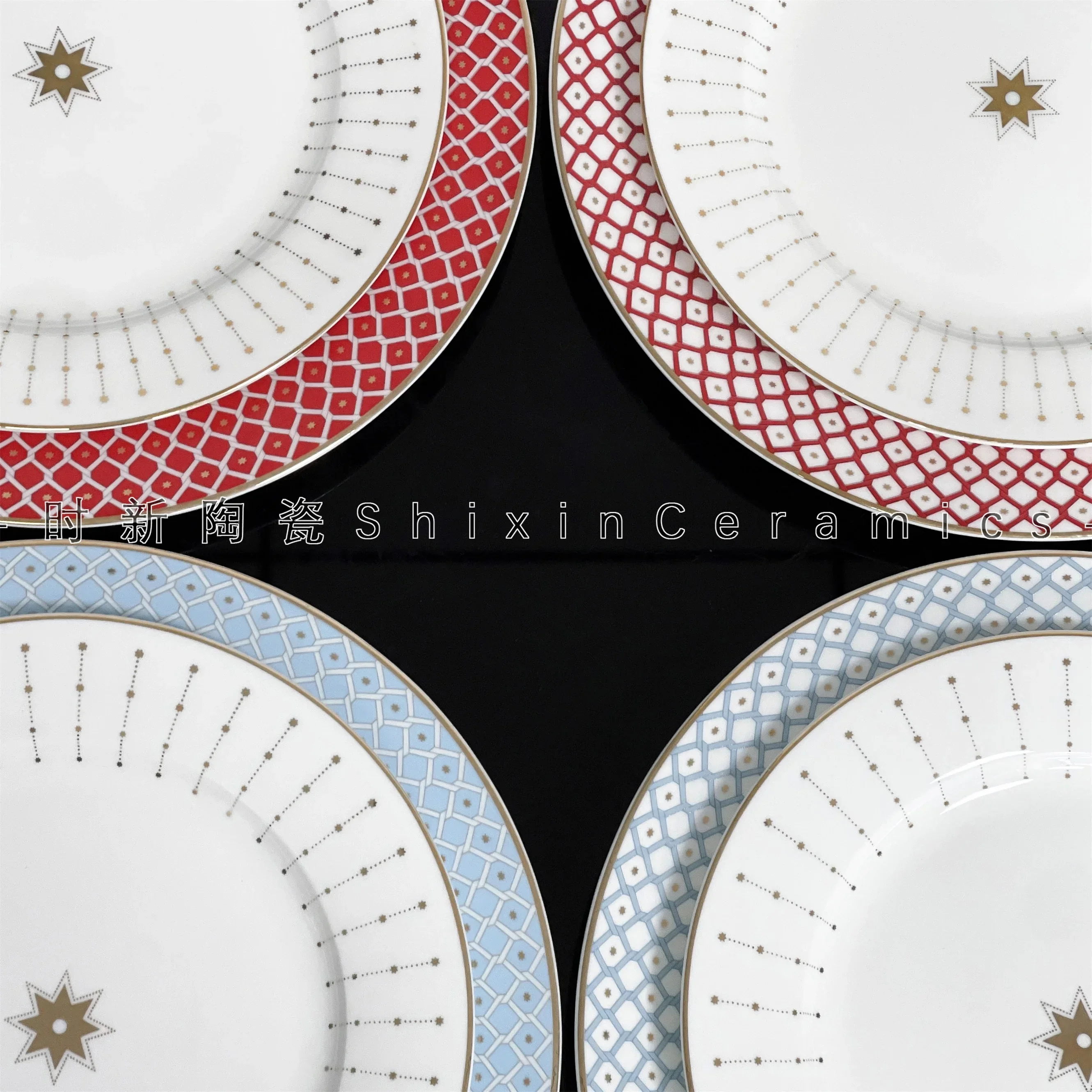 Европейская легкая роскошная тарелка для еды в стиле вестерн десертная