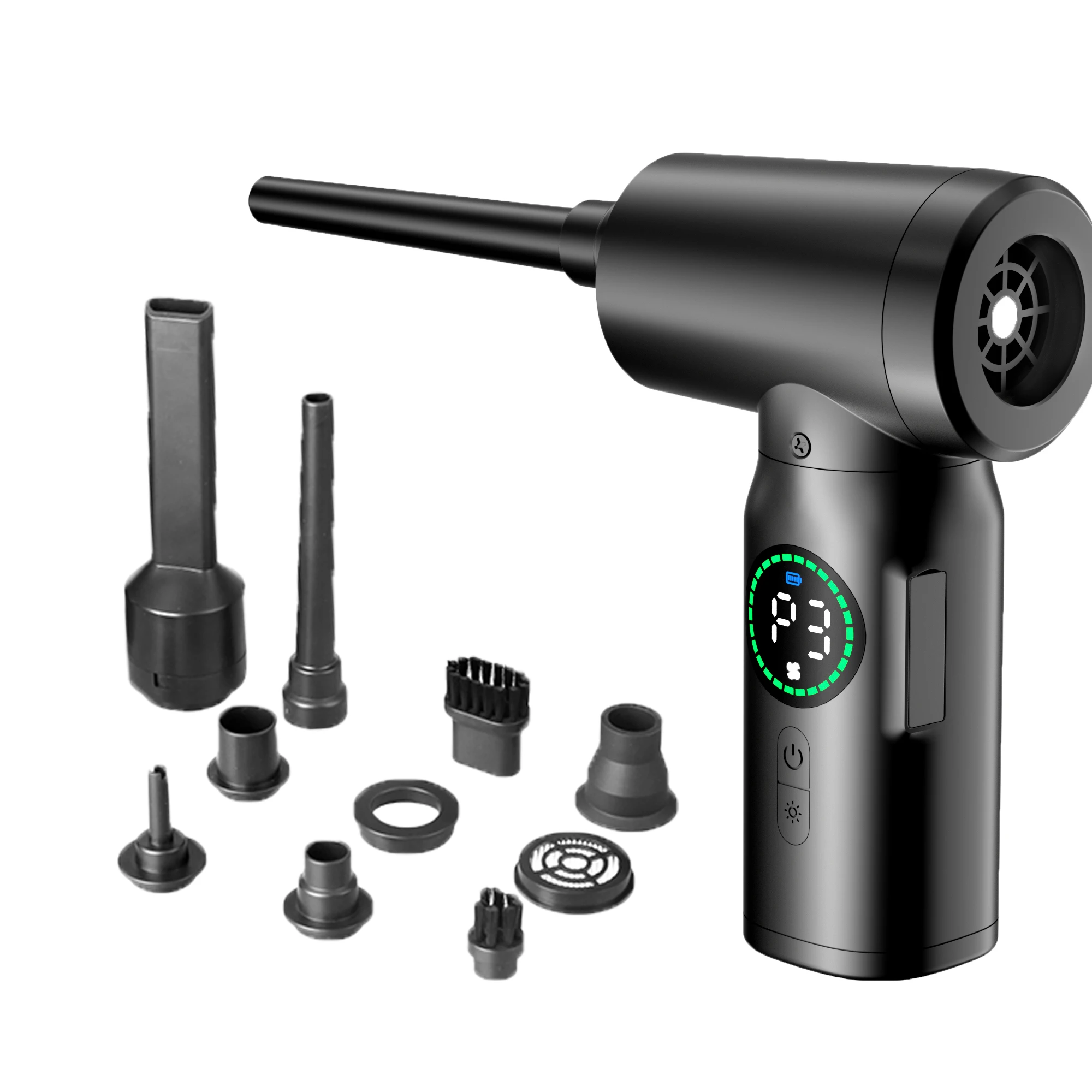 Беспроводная воздуходувка и пылесос 2 в 1 7500 мАч