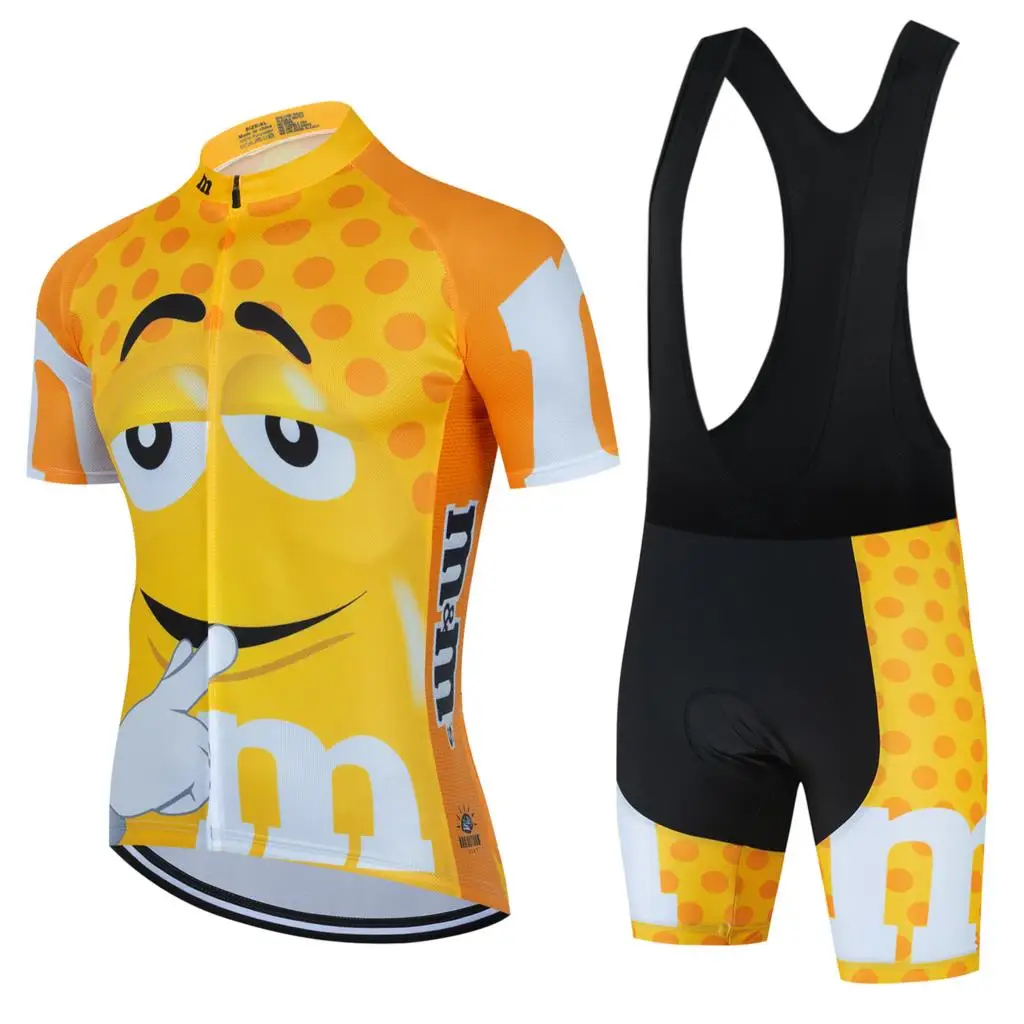 

Cycling Clothing Mens Sets Summer 2022 Men Mtb Cartoon Men's Jacket Man Sleeve Jersey Shorts Bib Bike Sports Kit Clothes Male