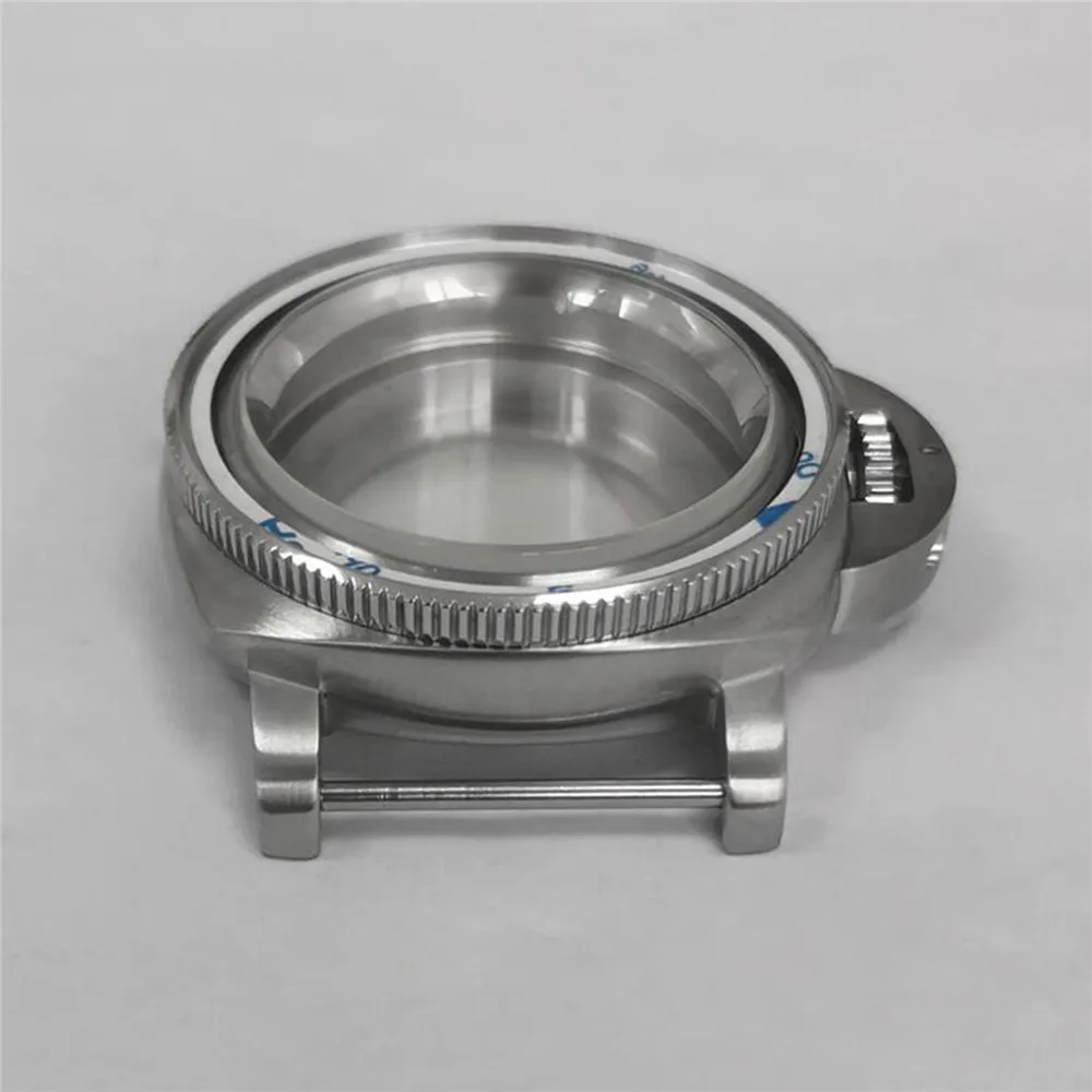 NH35 NH36 Case, Steel Inner Shadow SUB Bezel Mineral Mirror Case Stainless Steel 42MM Watch Case for NH35/NH36/4R/7S Movement