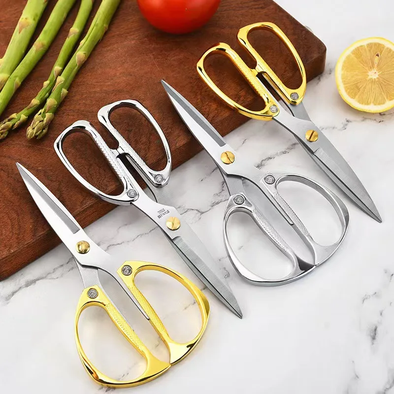 

Профессиональные золотые швейные ножницы, ножницы для резки ткани, одежды, вышивки, портных, домашние канцелярские принадлежности, инструм...