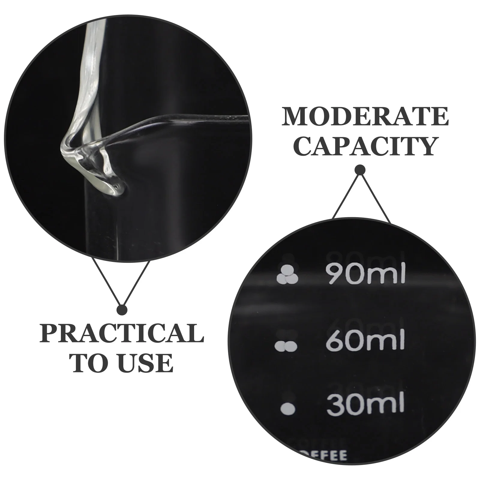 Стеклянная чашка для молока мини-принж мерные чашки выпечки кувшин кофейный кекс