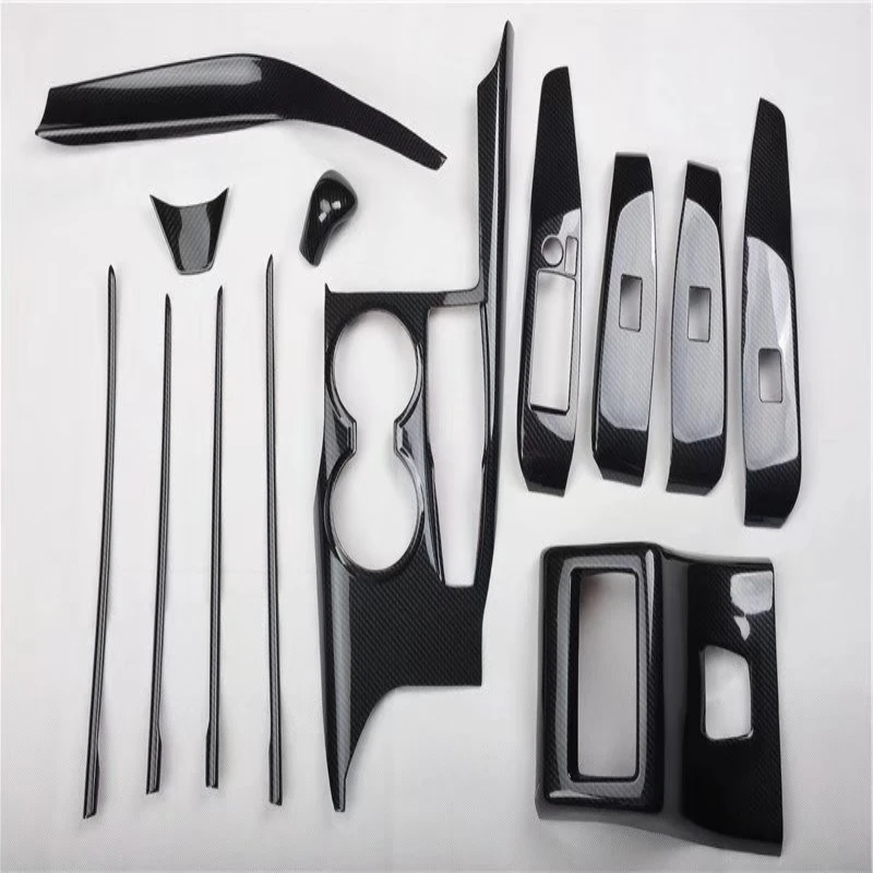 

Правый руль для Toyota Camry 2018 2019 2020 ABS, карбоновый подлокотник для боковой двери, панель переключателя для подъема окон, выход переменного тока д...