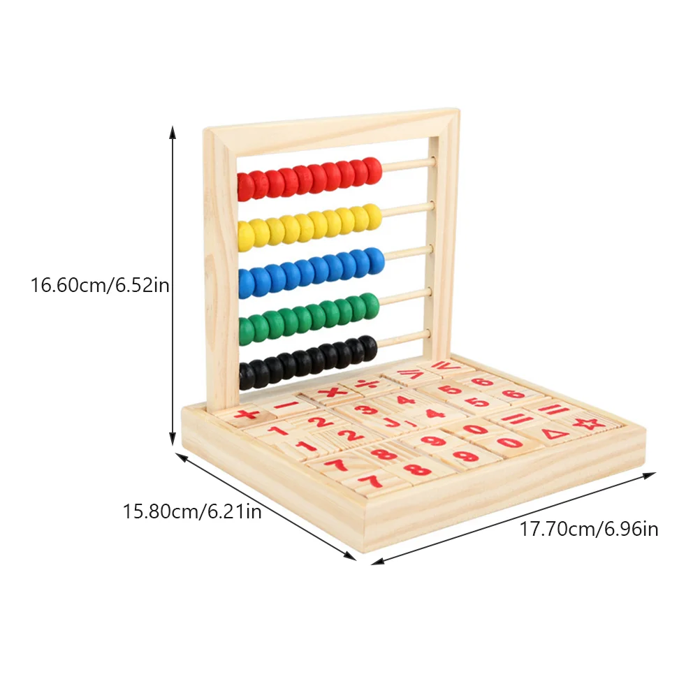Счетная стойка обучающая математике игрушка деревянная эстетическая