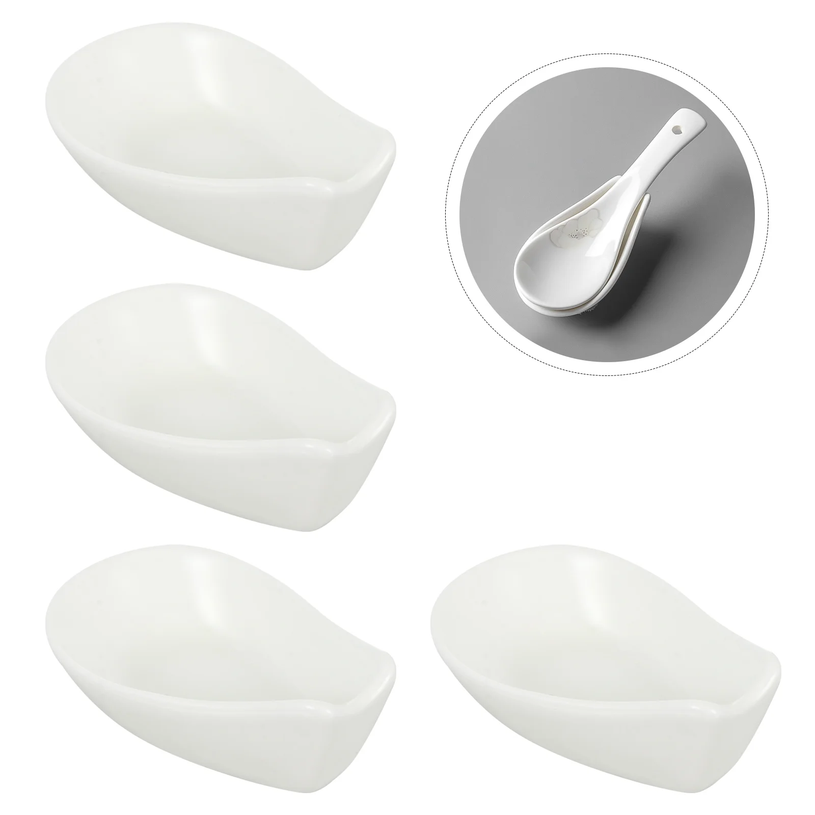 

4 шт., керамические подставки для ложки