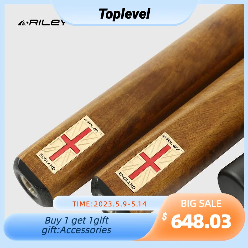 

Оригинальный RES-901 RILEY, один снукер, высококлассный бильярдный кий, набор, палка с Чехол, с 6 дюймовым удлинителем RILEY 9,5 мм, олень