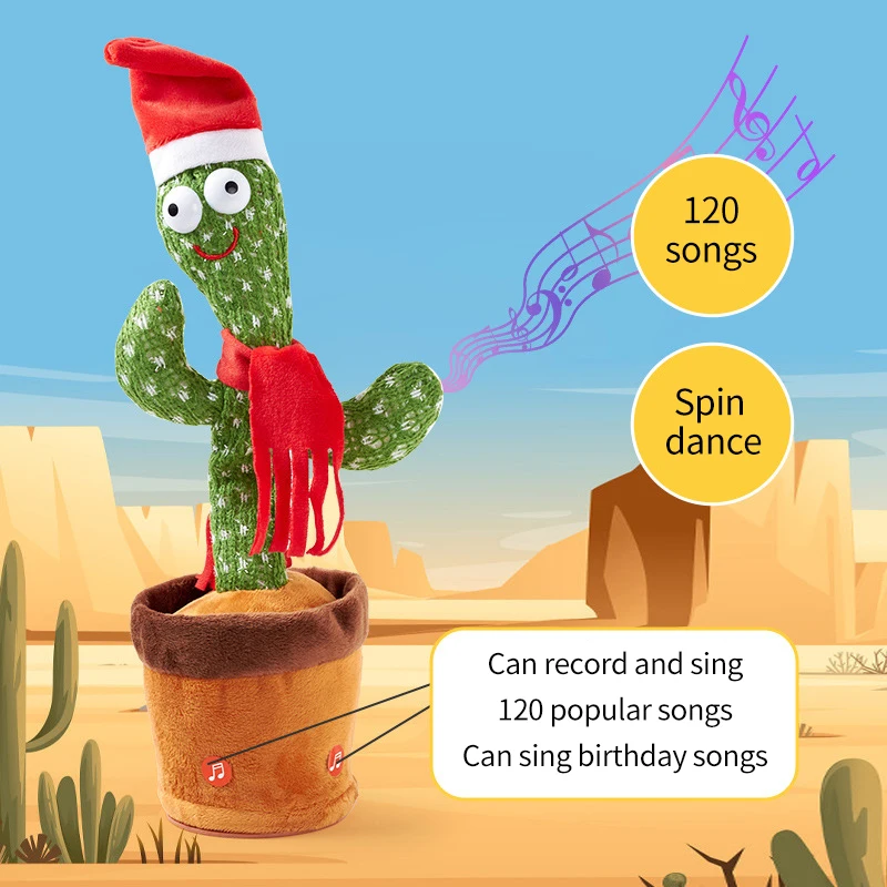 

Танцующий кактус, говорящая игрушка, динамик для песни, танцующая Поющая игрушка для разговора, плюши, мягкие игрушки для ребенка, декомпрес...