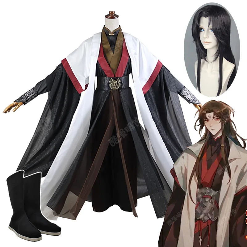

Anime The Scum Villain's Self-Saving System Luo BingHe Cosplay Costume Ancient Costume Cosplay Wig Shoes Props Halloween Party