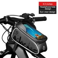 wheel up bicycle bag bike frame front top tube bags cycling touch phone screen case for mobile phone mtb mountain road bike bags