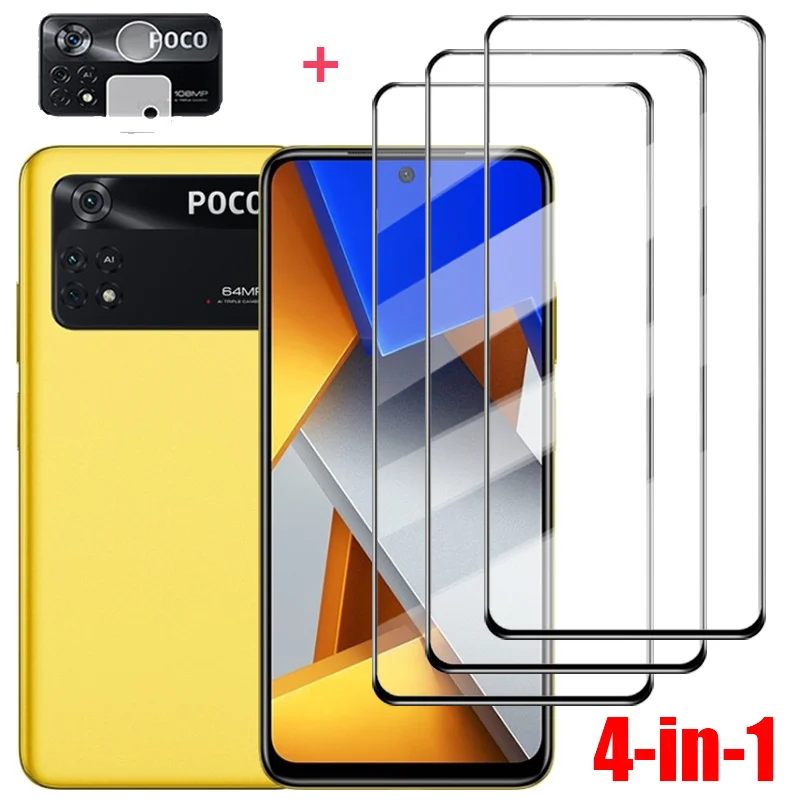 

Glass On poco x5 x 4 pro 5g Cristal Templado pocophone x4 gt Full Cover Screen Protector For Xiaomi Poco M5 M3 M4 Pro 5g celular pocox4 pocox5 Movie Anti Scratch Front Film poko m4 pro 4g Tempered Glass Poco M5s