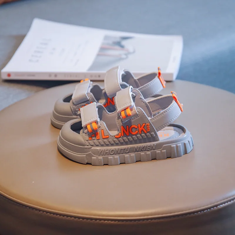 

Baby Toddler Boys Sandals Summer Kids Shoes Fashion Letter Soft Flats Girls Sandals Infant Casual Beach Children Shoes Outdoor