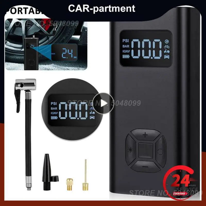 

Air Compressor 6500mah Type-c Charge Tire Inflator Air Pump Outdoor Equipment Inflation Pump Wireless Convenient Small