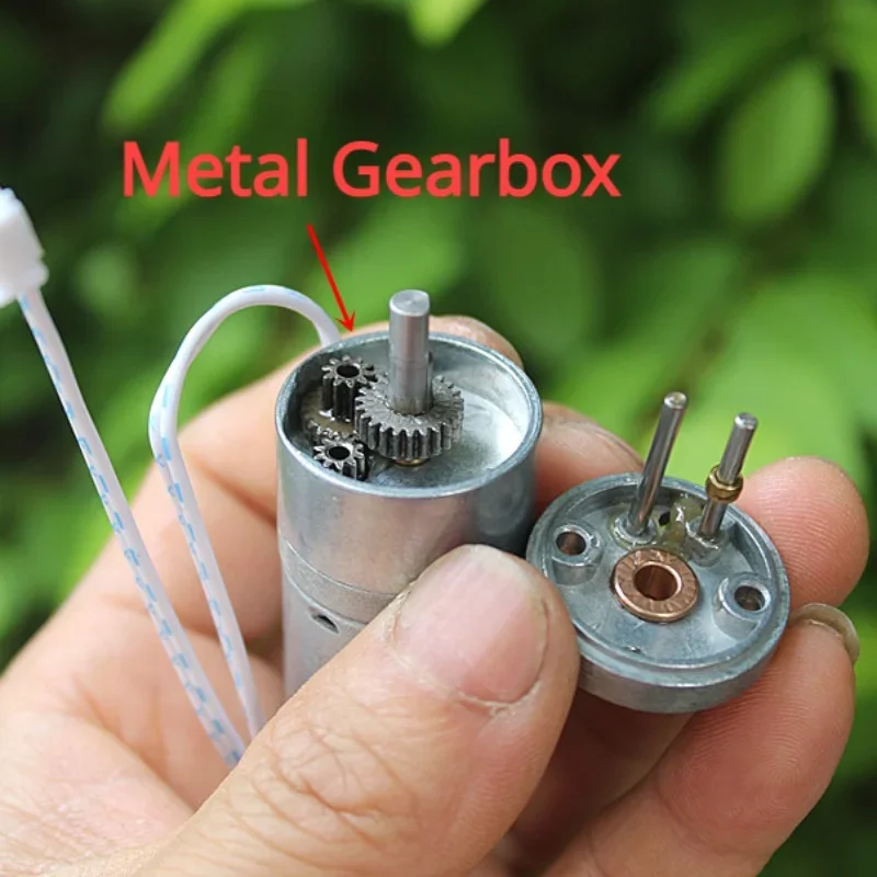 Микро 25 мм полностью металлический строительный двигатель постоянного тока 1 5-7 4