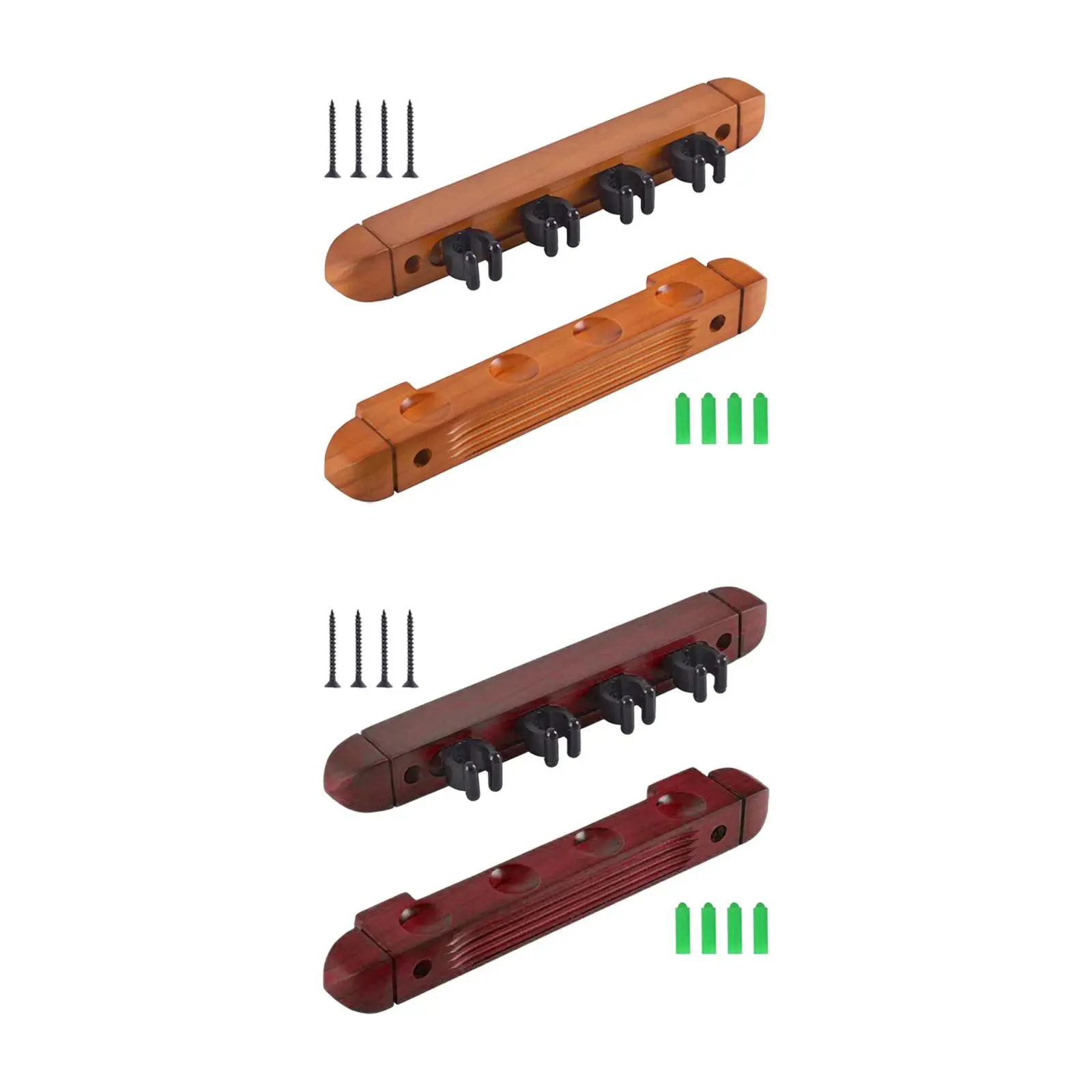 

Pool Cue Rack Claw Storage Stand Cue Clips Wall Mounted 4 Pool Billiard Stick Holder for Pool Bars Billiard Players Game Room