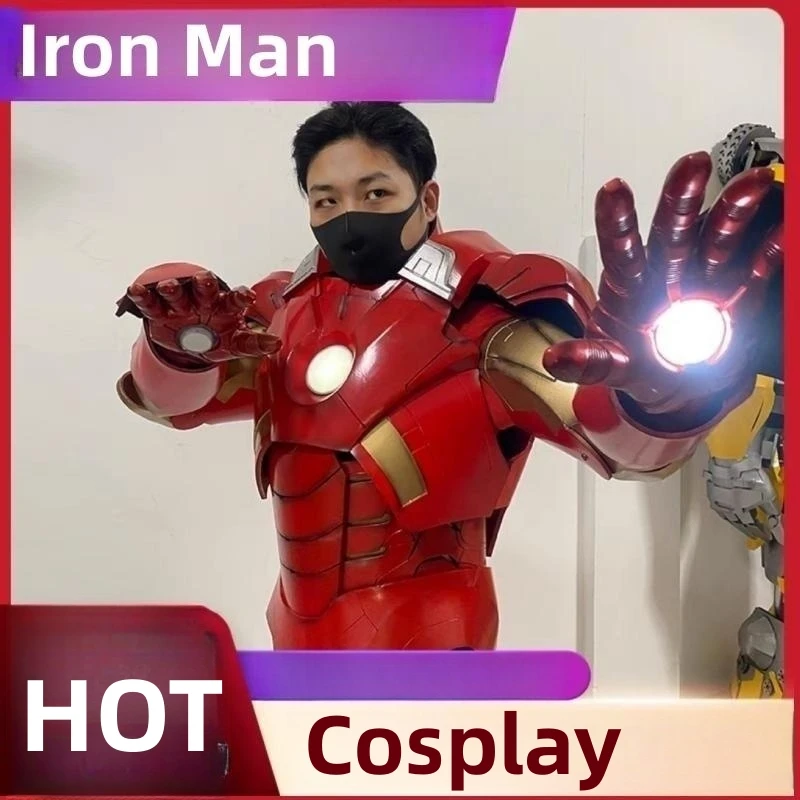 Marvel Iron Man Children Adult Wear Iron Man 1:1 Real People Wearing Clothing Props Armor Cosplay Anime Robots Suit Set Gift